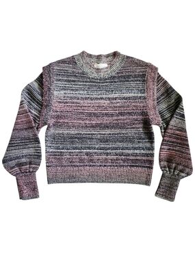 Treasure & Bond Marled Knit Sweater XS | Crewneck Balloon Sleeve